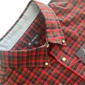 NWT Cremieux Premium Denim Plaid  Men's 3XT 3XLT Denim Flip Cuff